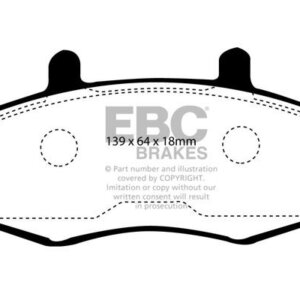 EBC Ultimax front brake pads for Ford Transit