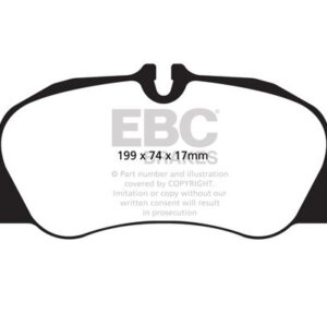 EBC Orangestuff front brake pads for Porsche Boxster, Porsche Cayman