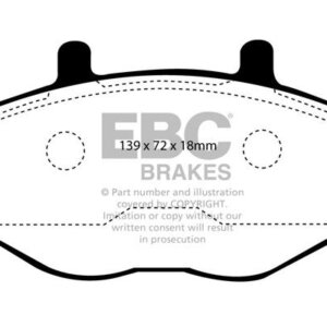 EBC Ultimax front brake pads for Ford Transit