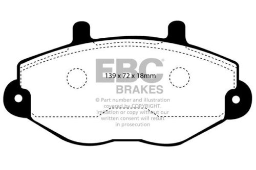 EBC Ultimax front brake pads for Ford Transit