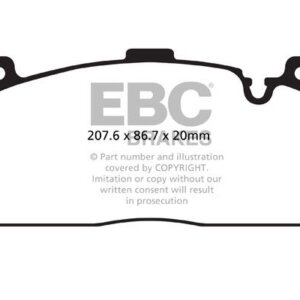 EBC Orangestuff front brake pads for BMW 4, BMW 5