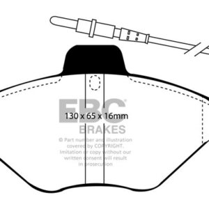 EBC Ultimax front brake pads for Citroën Xantia