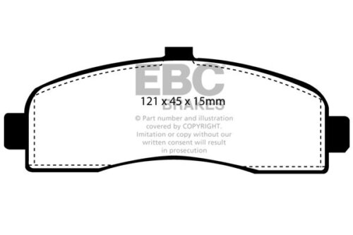 EBC Ultimax front brake pads for Nissan Micra