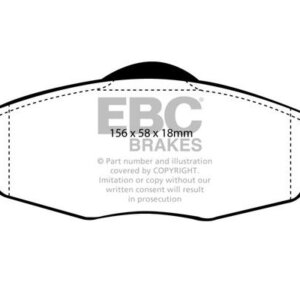 EBC Ultimax front brake pads for Ford Mondeo, Ford Cougar