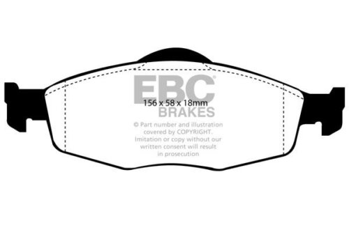 EBC Ultimax front brake pads for Ford Mondeo, Ford Cougar