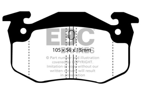 EBC Ultimax rear brake pads for Renault Laguna, Renault Safrane