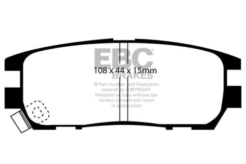 EBC Ultimax rear brake pads for Mitsubishi Pajero