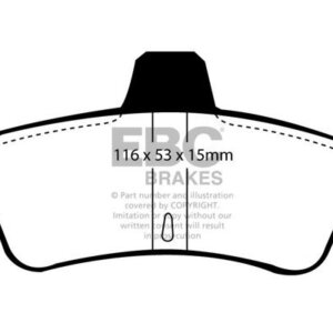 EBC Ultimax rear brake pads for Ford Mondeo, Ford Cougar