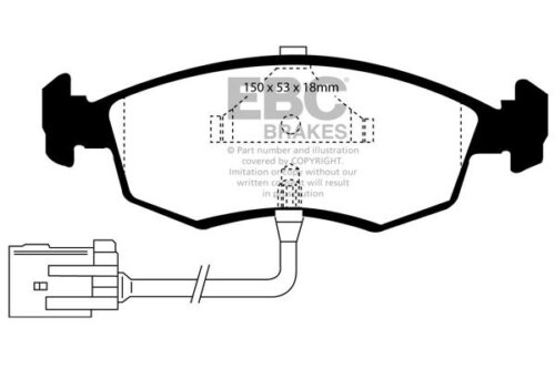 EBC Ultimax front brake pads for Ford Scorpio