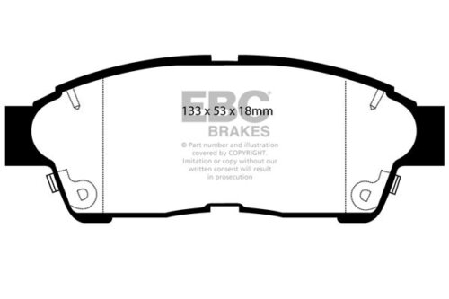 EBC Ultimax front brake pads for Toyota Corolla, Toyota Prius