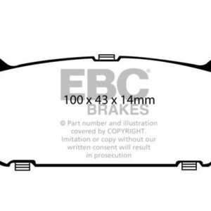 EBC Ultimax rear brake pads for Ford Probe, Mazda 626