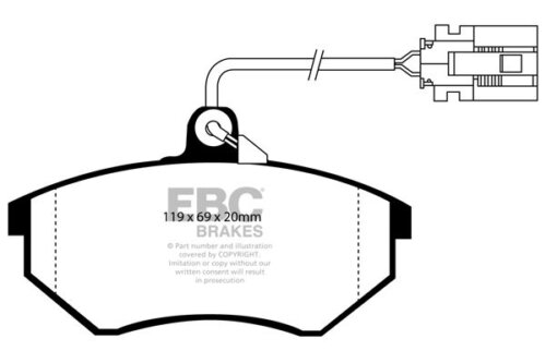 EBC Ultimax front brake pads for VW Passat