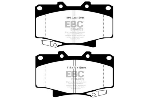 EBC Ultimax front brake pads for Toyota 4Runner, Toyota Land Cruiser