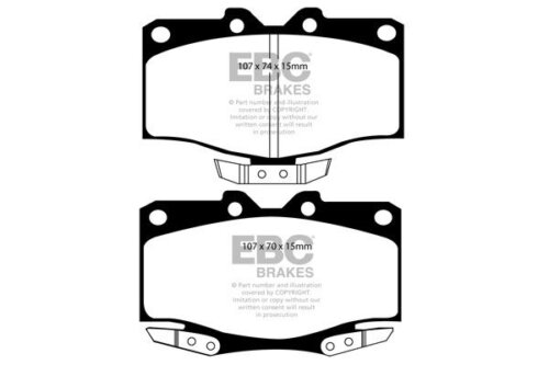 EBC Ultimax front brake pads for Toyota Land Cruiser