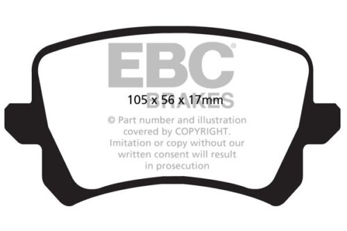 EBC Ultimax rear brake pads for VW Passat, Audi RSQ3