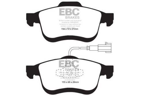 EBC Ultimax front brake pads for Opel Combo