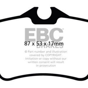 EBC Ultimax stražnje kočione pločice za Citroën Berlingo