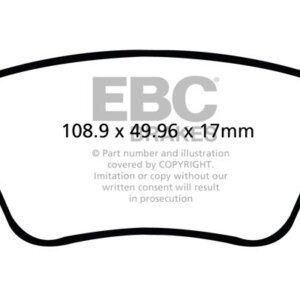EBC Ultimax stražnje kočione pločice za Toyota Avensis
