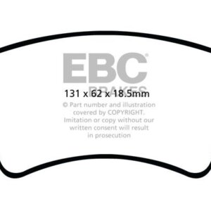 EBC Ultimax prednje kočione pločice za Mercedes-Benz Citan, Renault Kangoo