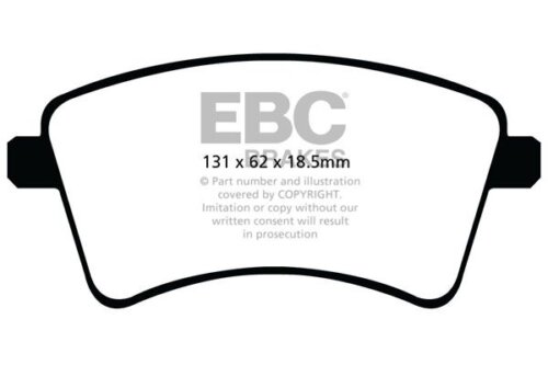 EBC Ultimax front brake pads for Mercedes-Benz Citan, Renault Kangoo