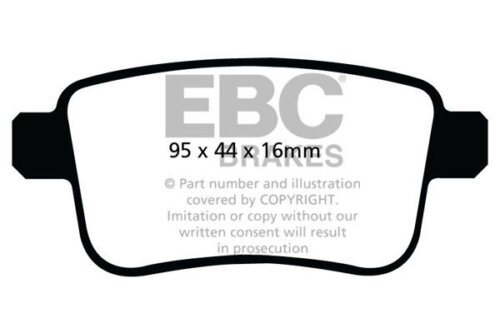 EBC Ultimax rear brake pads for Mercedes-Benz Citan, Renault Kangoo