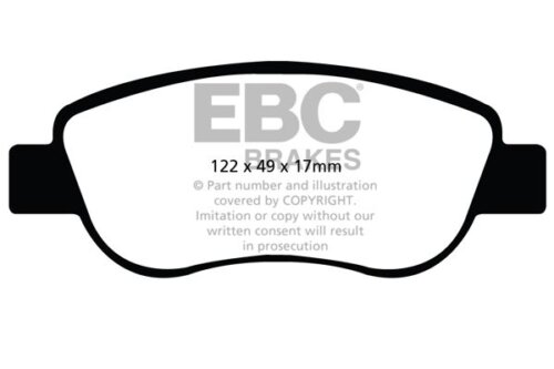 EBC Ultimax front brake pads for Renault Grand SCÉNIC