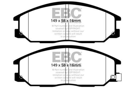 EBC Ultimax front brake pads for SsangYong Rexton