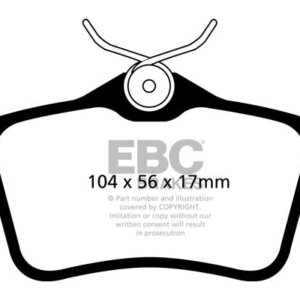 EBC Ultimax stražnje kočione pločice za DS DS5