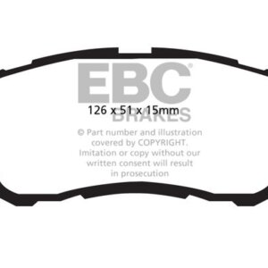 EBC Ultimax prednje kočione pločice za Daihatsu Sirion, Daihatsu Materia