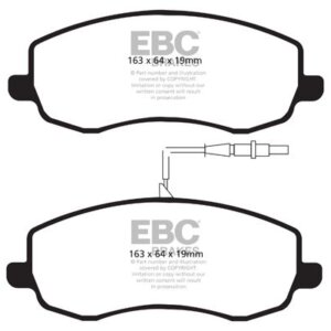 EBC Ultimax prednje kočione pločice za Citroën C8