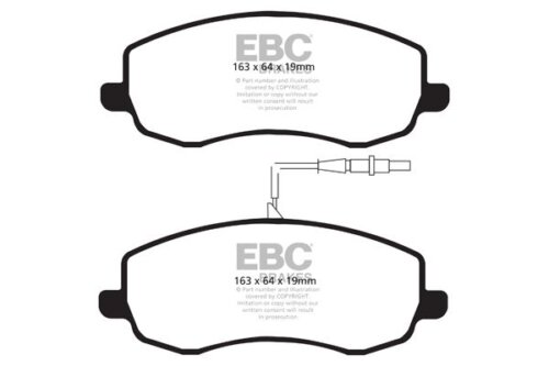EBC Ultimax prednje kočione pločice za Citroën C8
