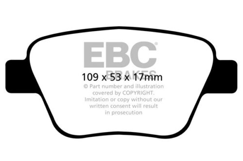 EBC Ultimax rear brake pads for Volkswagen Golf, Audi A1