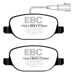 EBC Ultimax stražnje kočione pločice za Alfa Romeo Giulietta, Lancia Delta