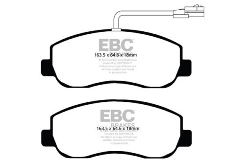 EBC Ultimax front brake pads for Nissan NV400, Opel Movano