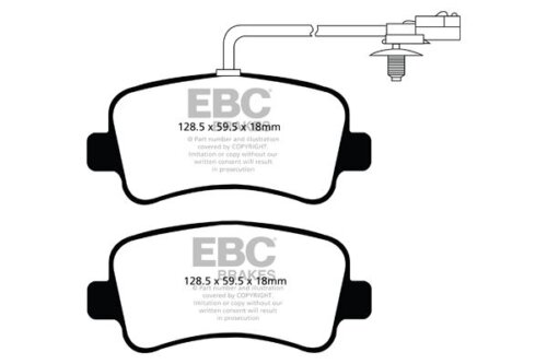 EBC Ultimax rear brake pads for Nissan NV400, Opel Movano