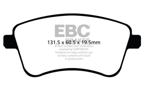 EBC Ultimax front brake pads for KIA Venga
