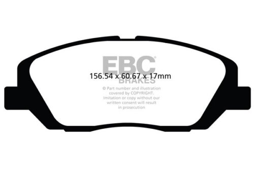 EBC Ultimax front brake pads for SsangYong Korando