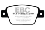 EBC Ultimax rear brake pads for Alfa Romeo Mito