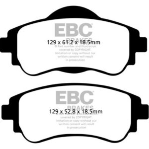 EBC Ultimax prednje kočione pločice za Citroën C4, Citroën DS4