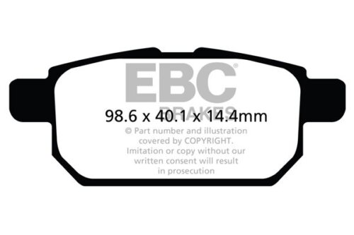 EBC Ultimax rear brake pads for Suzuki S-Cross, Suzuki Vitara