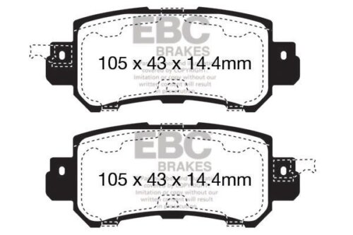 EBC Ultimax stražnje kočione pločice za Mazda CX-5, Mazda CX-3