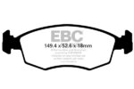 EBC Ultimax front brake pads for FIAT Panda, Lancia Ypsilon
