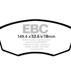 EBC Ultimax prednje kočione pločice za FIAT Panda, Lancia Ypsilon