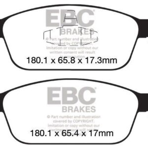 EBC Ultimax prednje kočione pločice za Ford Focus, Ford C-Max