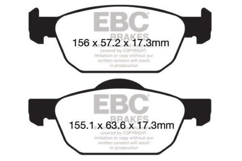 EBC Ultimax front brake pads for Honda Civic