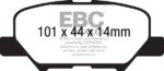 EBC Ultimax rear brake pads for Mitsubishi Outlander, Mazda 6