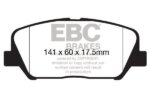 EBC Ultimax front brake pads for Hyundai Veloster, KIA Optima
