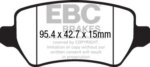 EBC Ultimax rear brake pads for KIA Ceed, KIA Venga