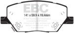 EBC Ultimax front brake pads for Dodge Hornet, Alfa Romeo Tonale