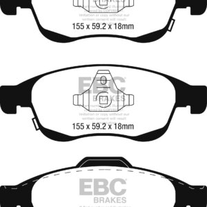 EBC Ultimax prednje kočione pločice za FIAT 500X